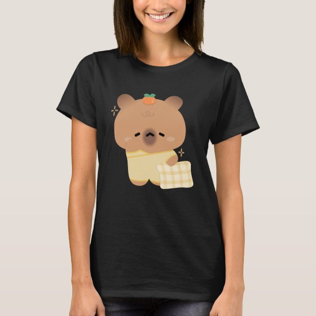 Camiseta Cute Sleepy Capybara (Frente)