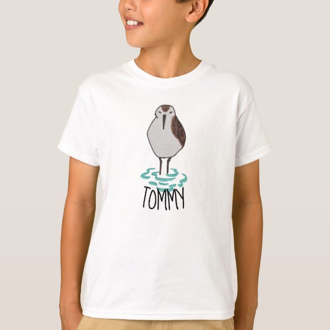 Camiseta Cute Sleepy Sandpiper (Frente)