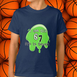 Camiseta Cute Slime Tendência 6 7 Verde Personalizar Crianç