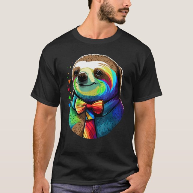 Camiseta Cute Sloth  Animal on Sloth 2 (Frente)