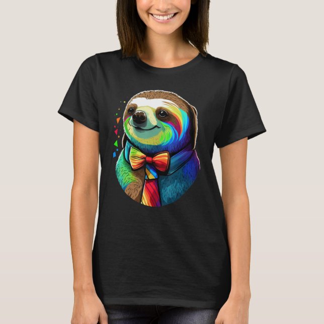 Camiseta Cute Sloth  Animal on Sloth 2 (Frente)