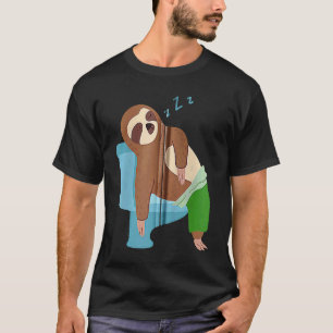 Camiseta Cute Sloth Banheira Água Transborda Zip Hoodie