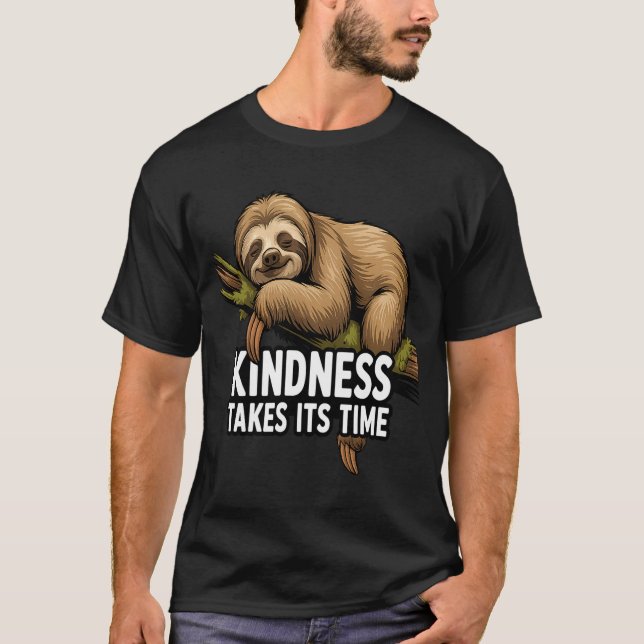 Camiseta Cute Sloth Design For Sloth Lover And Sloth Comfor (Frente)