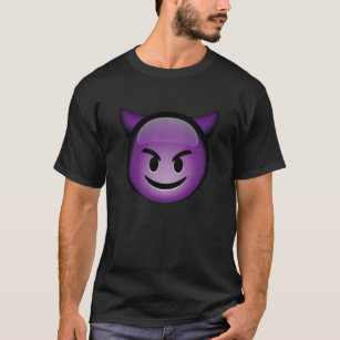 Camiseta Cute Smiling Purple Devil Emoji 