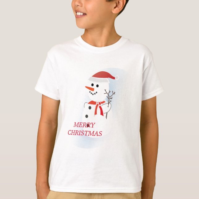 Camiseta Cute Snowman (Frente)