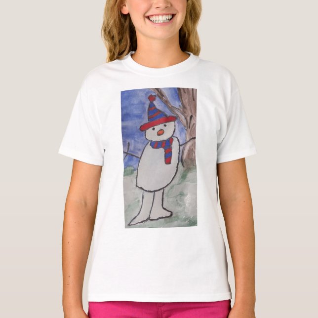 Camiseta Cute Snowman (Frente)