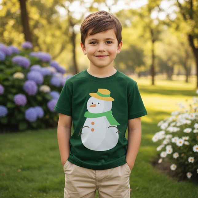 Camiseta Cute Snowman (Criador carregado)