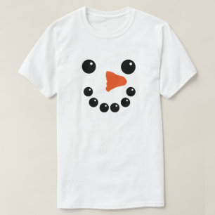 Camiseta Cute Snowman Face