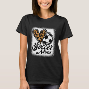 Camiseta Cute Soccer Nona Leopard Heart