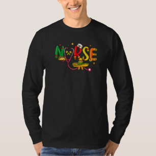 Camiseta Cute Sombrero e Stethoscope Enfermeiro mexicano Ci