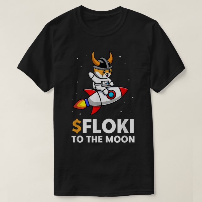 Camiseta Cute Space Dog Rocket Meme Design (Frente do Design)