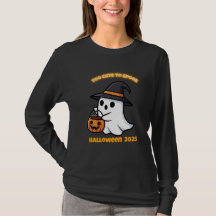 Camiseta Cute Spook | Fantasma Kawaii Minimalista 