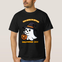 Camiseta Cute Spook | Fantasma Kawaii Minimalista 