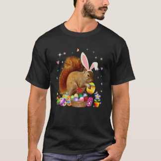 Camiseta Cute Squirrel Easter Day Bunny Eggs Easter Costume