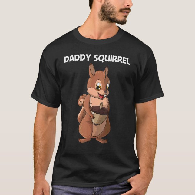 Camiseta Cute Squirrel For Men Boys Squirrel   Forest Anima (Frente)