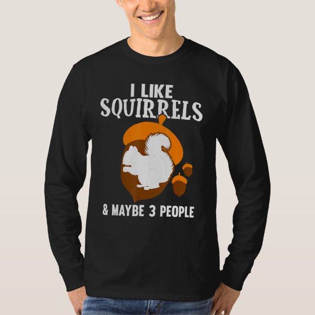 Camiseta Cute Squirrel Kids Boys Girls Funny Animal Squirre (Frente)