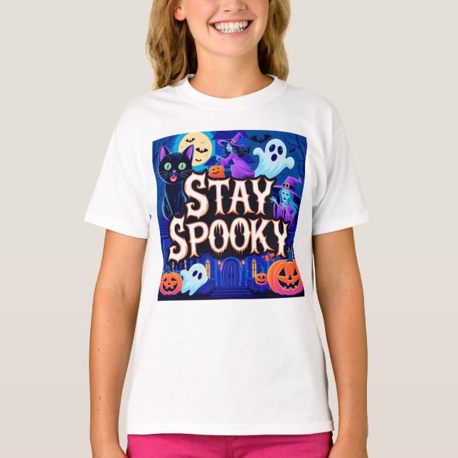 Camiseta Cute stay spooky halloween (Frente)