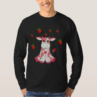 Camiseta Cute Strawberry Cow Fruit