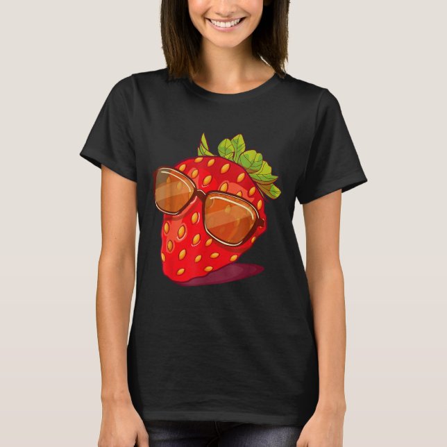 Camiseta Cute Strawberry Fruit Lover Aesthetic Summer Gift  (Frente)