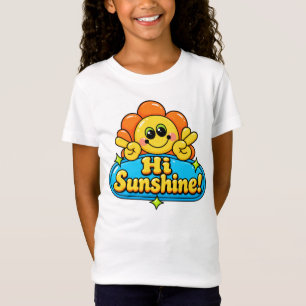 Camiseta Cute Sunshine Kawaii Sol – Verão Feliz Vibrações P