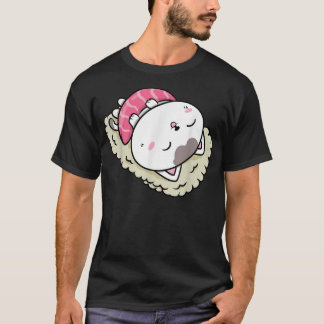 Camiseta Cute Sushi Cat Kawaii Anime Neko Animal Pet Japan
