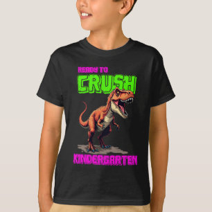 Camiseta Cute T-Rex Crushes Jardim de Infância