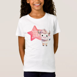Camiseta Cute Taurus Zodiac Sinal Jersey para Menina