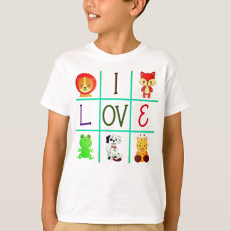 Camiseta Cute tic tac toques animais personalizados