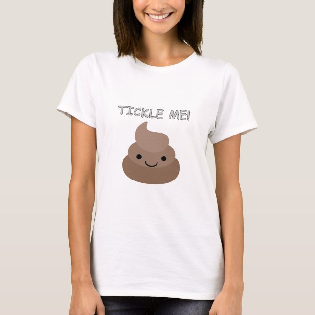 Camiseta Cute Tickle Me Poop Emoji (Frente)