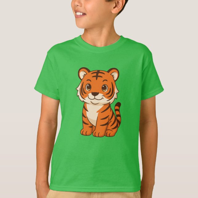 Camiseta Cute Tiger Cub (Frente)