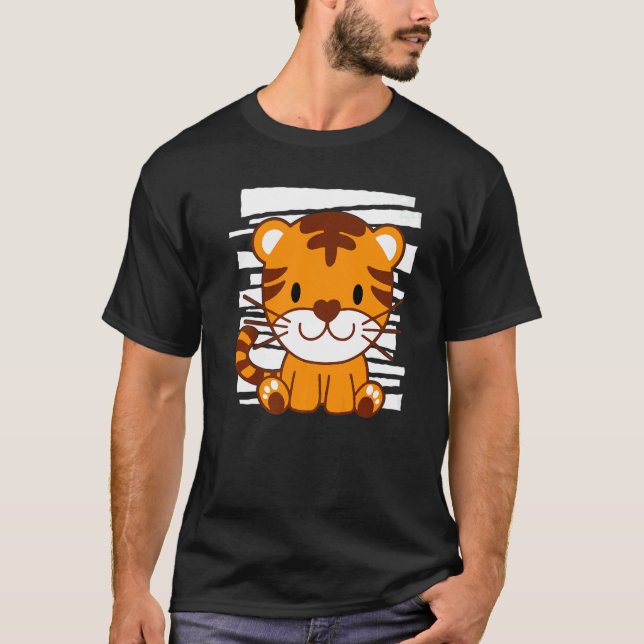 Camiseta Cute Tiger I Baby Tiger I Tiger I Kids Tiger  1 (Frente)