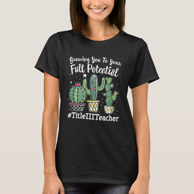 Camiseta Cute Title III Teacher Squad Appreciation Week bac (Frente)
