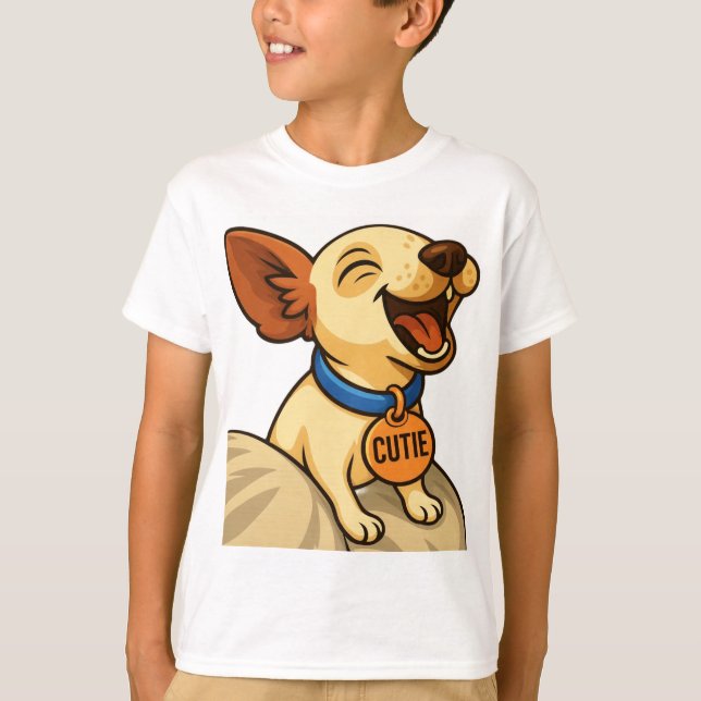 Camiseta Cute Toy Fox Terrier Yawning (Frente)