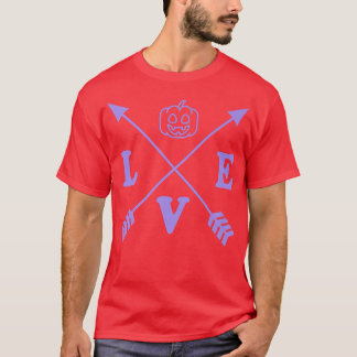 Camiseta Cute Trendy Minimalist Style Halloween Arrow Pumpk