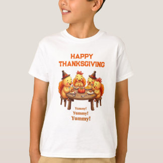 Camiseta Cute Turkeys Feast