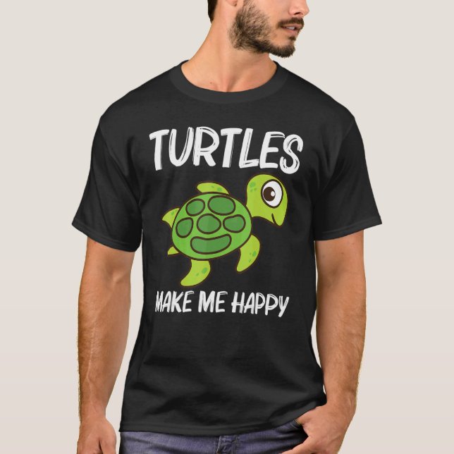 Camiseta Cute Turtle For Men Women Sea Turtle Reptile Anima (Frente)