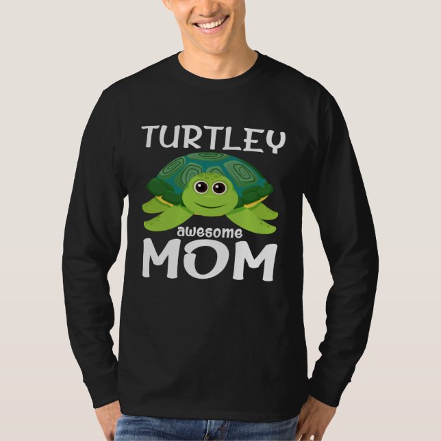 Camiseta Cute Turtley Awesome Mom Turtle  Womens   1 (Frente)