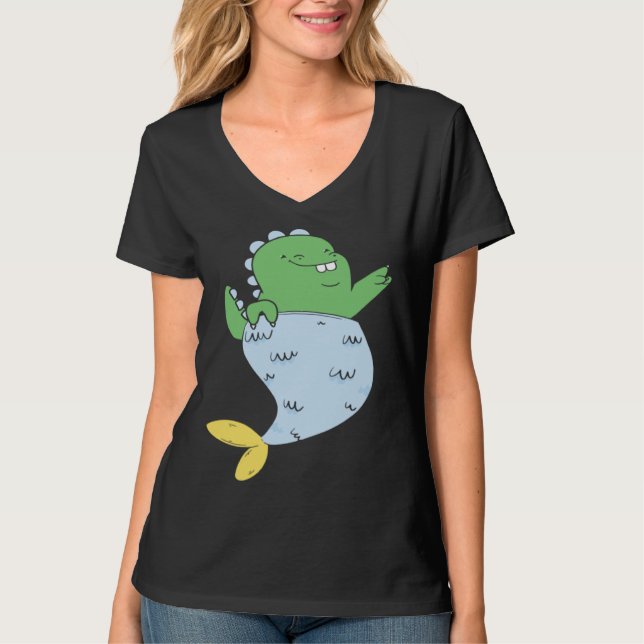 Camiseta Cute Tyrannosaurus Merlady (Frente)