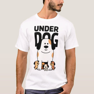 Camiseta Cute Underdog Puppy Group Cartoon