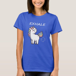 Camiseta Cute unicorn cartoon exhale | kawaii unicron