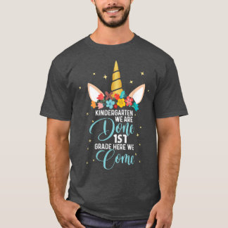 Camiseta Cute Unicorn Kindergarten Graduation Magical Class