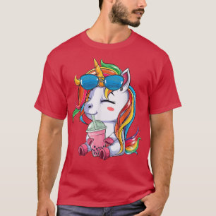 Camiseta Cute Unicorn Lover Bobalotl Boba Kawaii Unicorn Fo