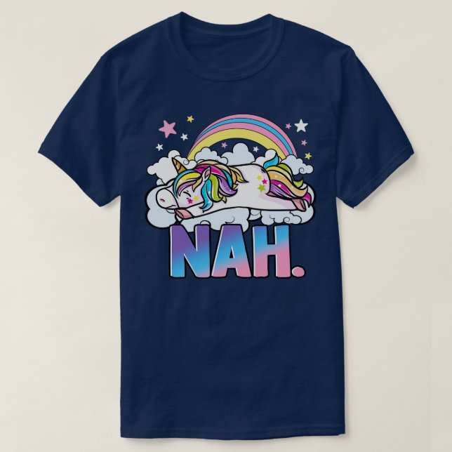 Camiseta Cute Unicorn Nah (Frente do Design)