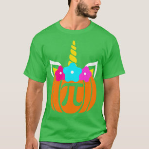 Camiseta Cute Unicorn Pumpkin Pie Math Funny Halloween Than
