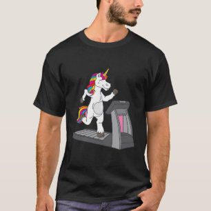 Camiseta Cute Unicorn Treadmill Jogger Malhação Fantasy Des