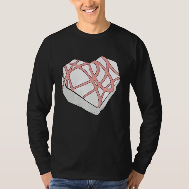 Camiseta Cute Valentines  Funny Valentine Heart Snack Cake (Frente)