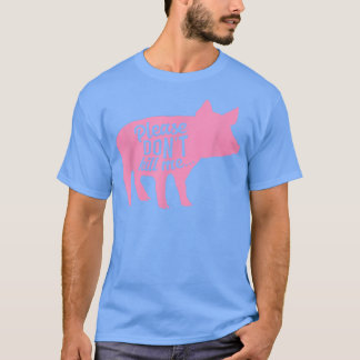 Camiseta Cute Vegan Pig Lover Herbivore Planta Acionada