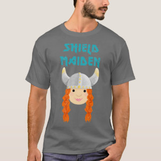 Camiseta Cute Viking Shield Maiden