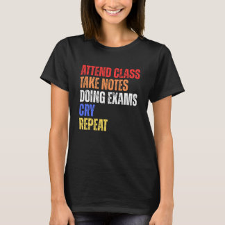 Camiseta Cute Vintage Engraçado Estudantes de Humor da Facu
