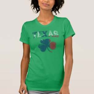 Camiseta Cute Vintage Irish Flag do Texas Shamrock